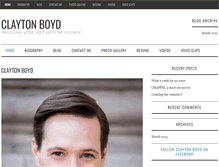 Tablet Screenshot of claytonboyd.com